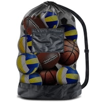 Xusx111 - Bolsa De Malla Pesada Extra Grande. Mejor Para Pelota De Fútbol, Deportes Acuáticos, Paño De Playa, Equipo De Natación. Correa De Hombro Ajustable. Bolsillo Lateral Seguro (30"" X 40"")