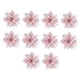 thumbnail image 2 of 10 Piezas De Flores Artificiales Con Purpurina Para Fiestas, Cementerios, Navidad, Pascua, Color Rosa, 2 of 4