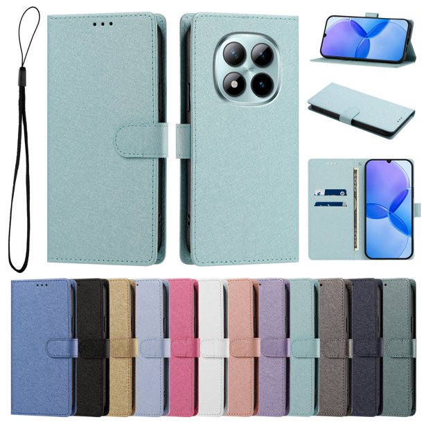 Cartera Funda para Xiaomi Redmi Note 15 Pro Plus 5G con Soporte, Verde Menta