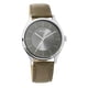 thumbnail image 2 of Reloj Titan Neo Economy analógico con esfera blanca y correa de cuero gris, 2 of 5