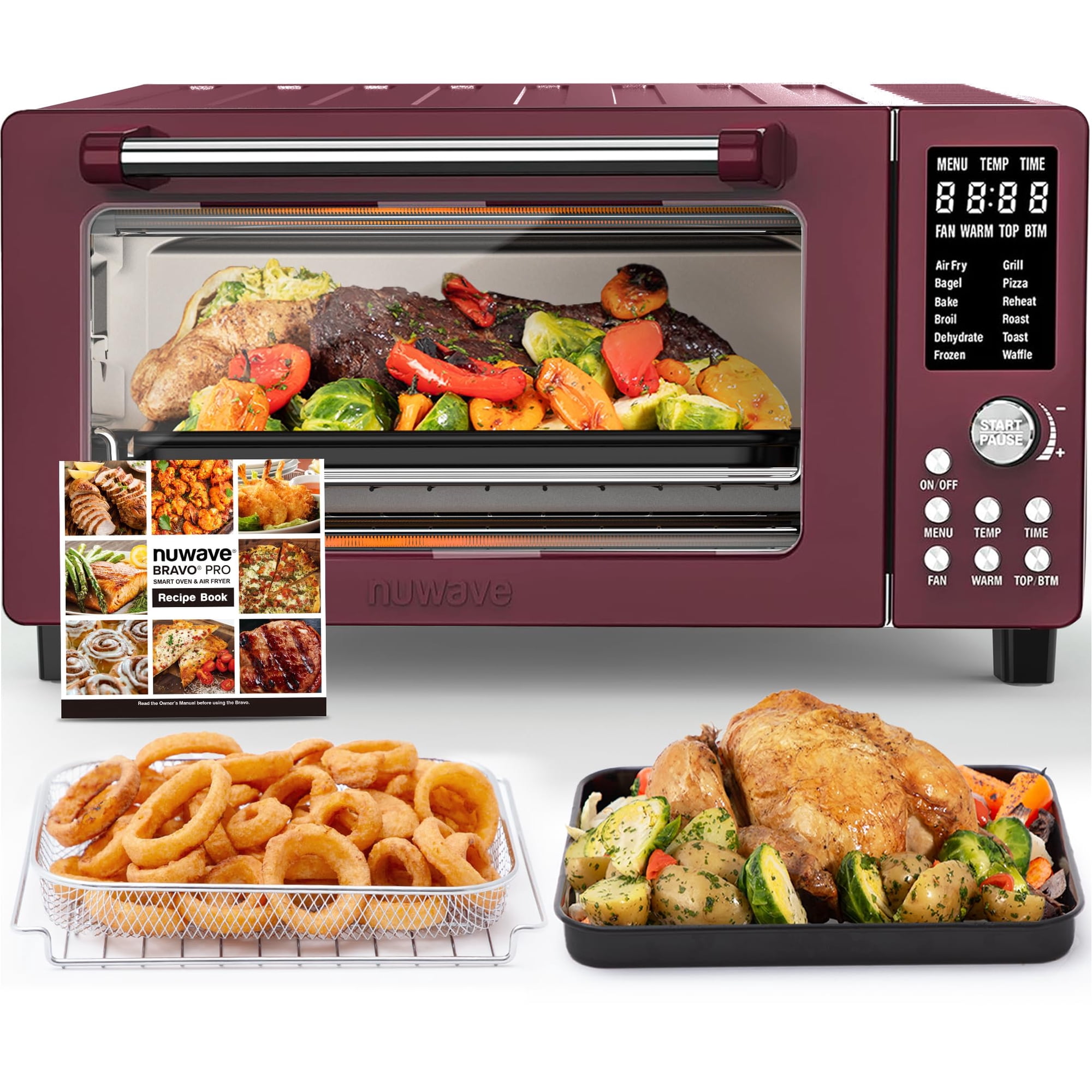 Horno Tostador Air Fryer Nuwave Bravo Pro 21qt 1800w Canela