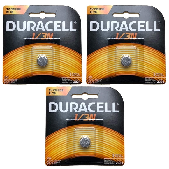 Batería Duracell Photo DL CR1/3N 2L76 de 3 V de litio, paquete de 3
