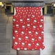 thumbnail image 1 of Merry Christmas Hello Kitty Snowflake 3 Pieces Duvet Cover Set Full Size Super Soft Fade Resistant Microfiber, 1 of 4