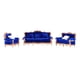 thumbnail image 4 of 1:25 Simulación Estilo Europeo Sofá Almohada Modelo Conjunto Muebles Decoración Azul, 4 of 5