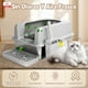 thumbnail image 3 of Set Arenero Gatos Michis Baño Sanitario Acero Inoxidable XXL Gris, 3 of 10