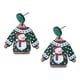 thumbnail image 3 of Pendientes De Navidad Para Mujer, Diseño Divertido De Joyería Para Fiesta, Navidad, Muñeco De Nieve, Color Verde, 3 of 5