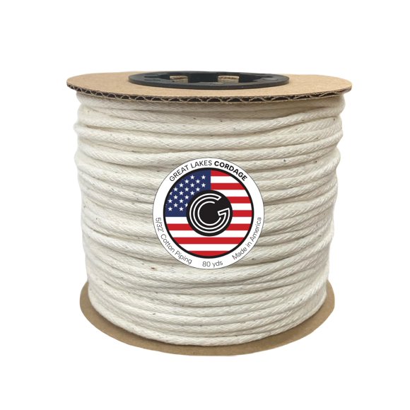 Cuerda de ribete de algodón 5/32" (0,4 cm) 80 yd (73 m) – Great Lakes Cordage