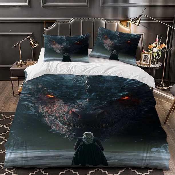 Dragon Mother and Dragon bedding | 1 Duvet Cover and 2 Pillowcases Soft and Comfortable