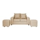 thumbnail image 1 of Living Grez 2 Cuerpos + 2 Pouf Tela Beige, 1 of 3