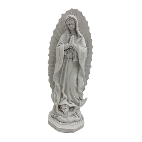 Bothyi - Estatua De La Virgen María Católica Nuestra Señora Estatuilla Regalo De Boda Religioso Gris