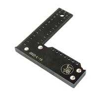 Magideal - Medidor De Longitud En Forma De L Para Trabajos De Carpintería, Color , 150Mm Negro 150Mm