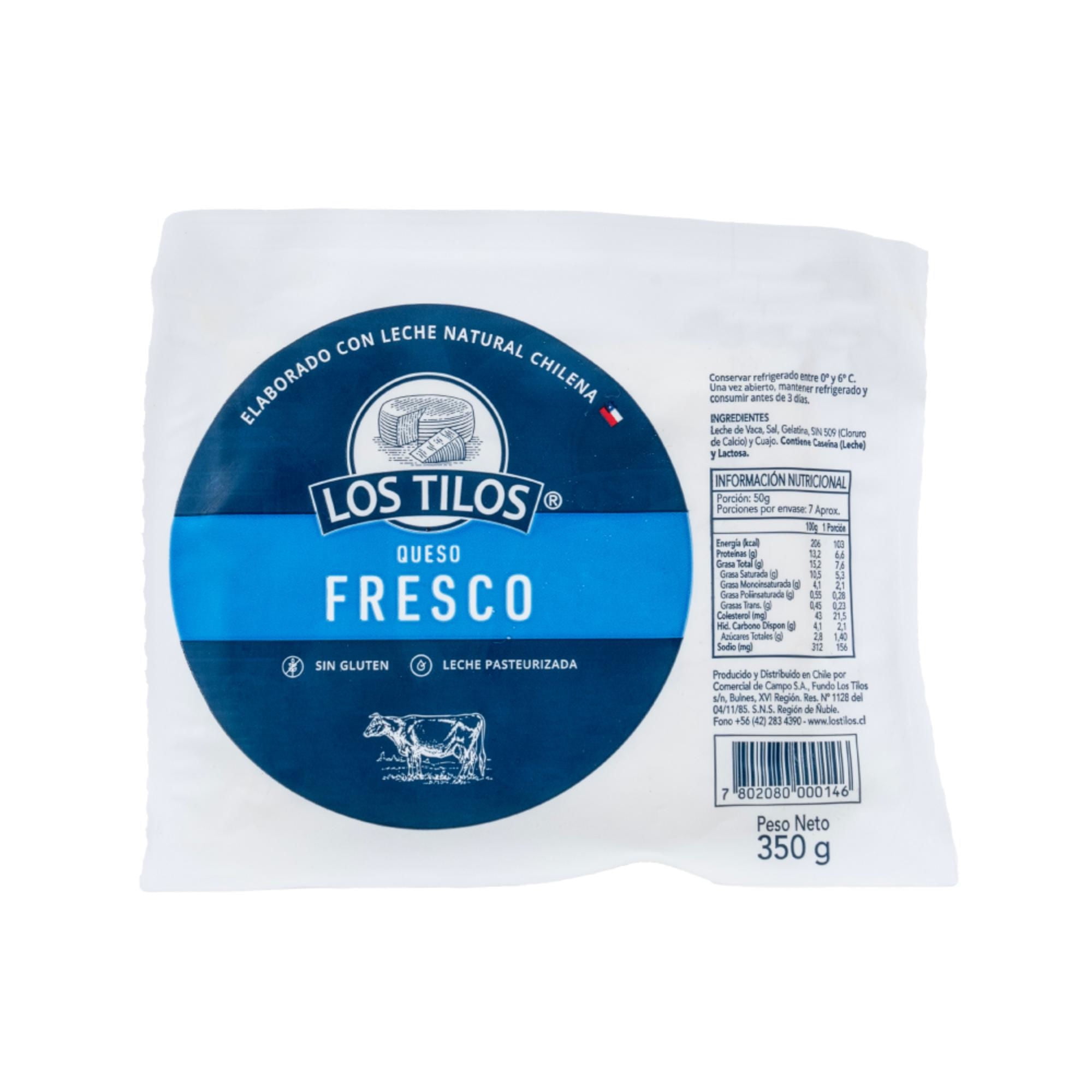 Queso Fresco Trozo 350 g Los Tilos