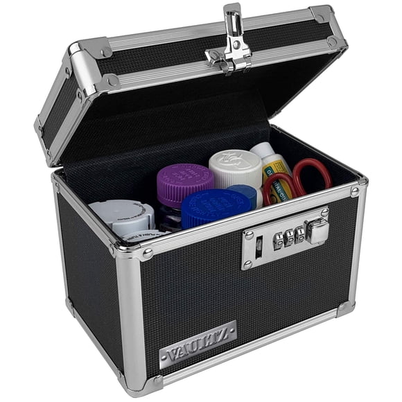 Armario seguro Vaultz de Medicine Lock Box con cerradura de combinación