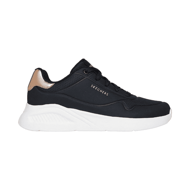 ZAPATILLAS URBANAS SKECHERS UNO LITE SHIMMER ALONG MUJER | 177291-BLK - Talla 36