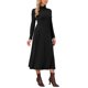 thumbnail image 4 of Vestido Suéter de Mujer Cuello Alto 2026 Manga Larga Línea A Acampanada Tejido de Punto Maxi Vestidos S Negro, 4 of 6