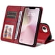 thumbnail image 3 of Funda Billetera para iPhone 16e con Porta Tarjetas y Soporte Ajustable Rojo, 3 of 5