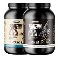 Gohard - Pack Proteinas Vegetales 2Kg Total 66Sv Cookies - Chocolate Coco