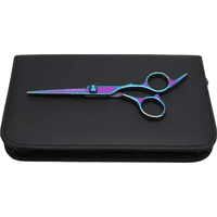 Genérico - Set Tijeras Corte Filo Navaja + Peine Y Estuche