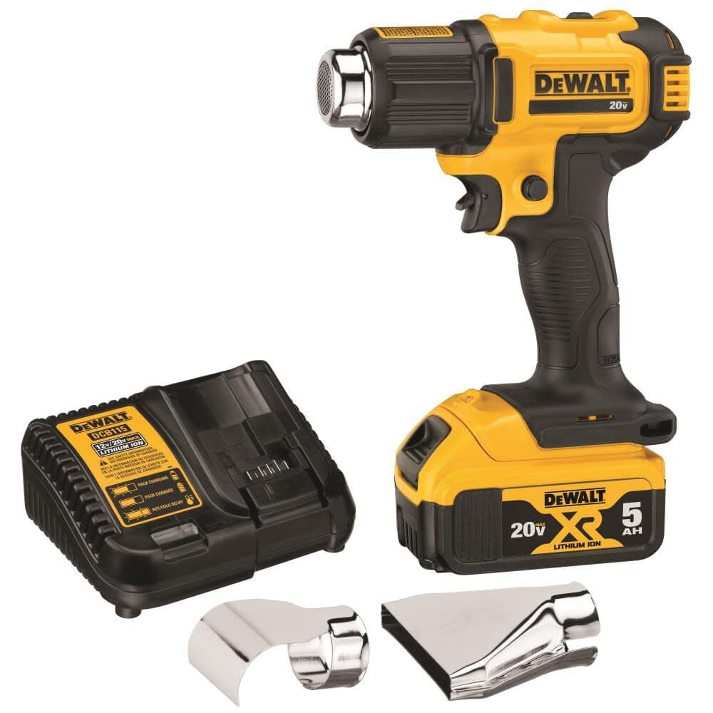 Pistola De Calor Dewalt Dce530p1 20v Max Inalámbrica 990°c Con Batería