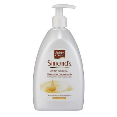 Jabón Crema Humectante, Con Avena Colidal Orgánica 500 Ml Simond’S