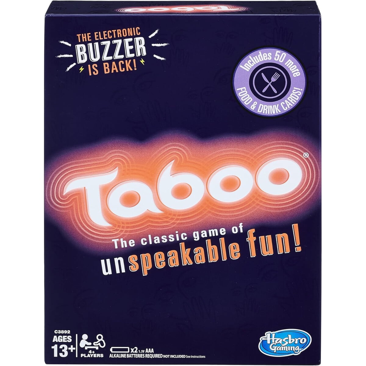 Hasbro Gaming - Juego De Mesa Taboo Hasbro Con Timbre 450 Cartas