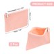 thumbnail image 2 of Bolsa de Maquillaje de Cuero PU, 2 piezas Organizador Cosmético Impermeable con Cremallera Bolsa de Aseo de Viaje para Mujeres para Soporte de Brochas de Maquillaje (Rosa, Pequeña), 2 of 7