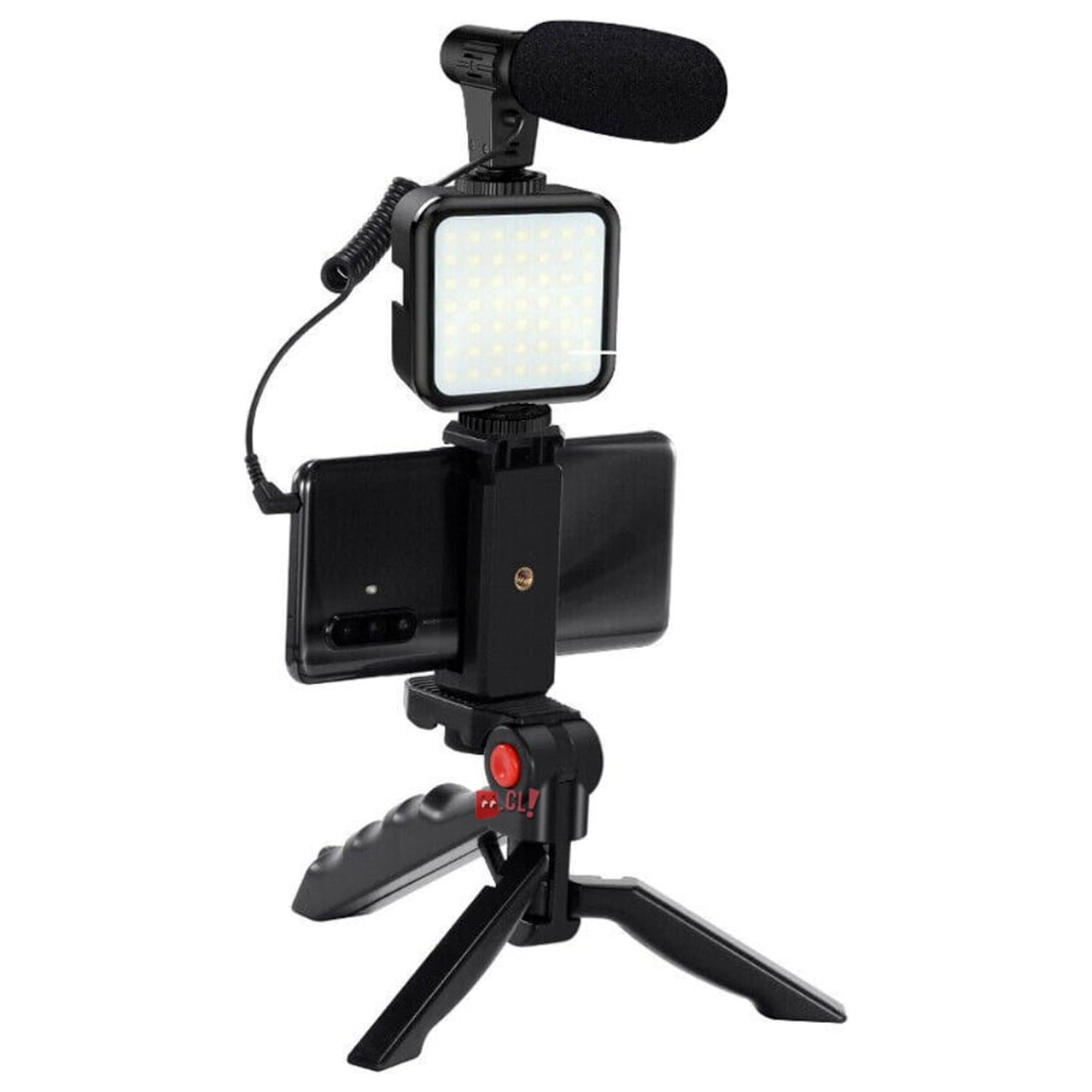 Puntostore - Trípode Celular Con Iluminación Y Micrófono - Ps