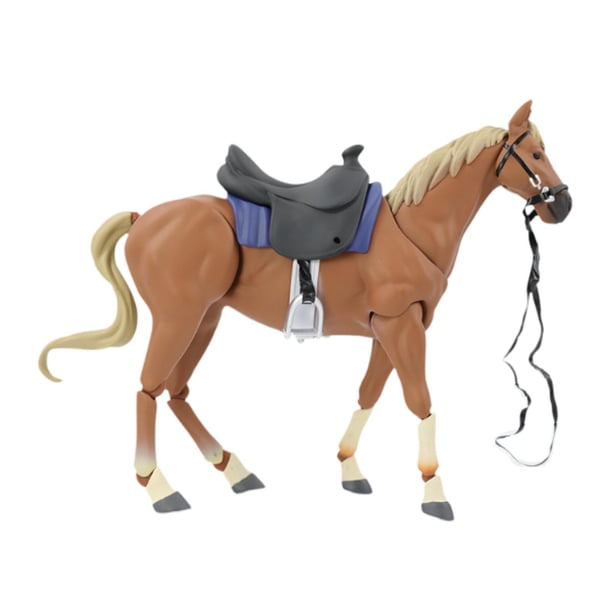 Decoración de Escena de Caballo, Estatuilla de Caballo Realista, Modelo de Caballo Coleccionable, Juguete, Diseño de Mesa de Arena, Decoración , marrón