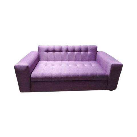 Muebles New - Sofa Tres Cuerpos Morado Lino