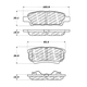 thumbnail image 2 of Pastillas Freno para auto Dodge Avenger 2008-2014 Trasero, 2 of 5