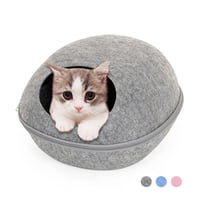 Total Click - Cama Saco Para Dormir Circular Gris Perros Gatos Mascotas