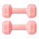 thumbnail image 1 of Par Mancuernas Hexagonales PVC 4 Kg c/u Pesas Fitness 8 Kg Total, 1 of 3