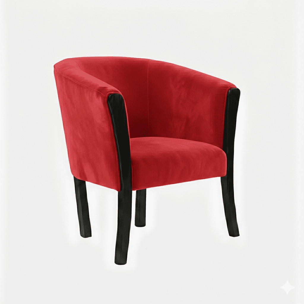 Muebles New - Sitial Americano Rojo Felpa
