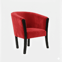 Muebles New - Sitial Americano Rojo Felpa