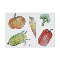 Paper-Home - Tabla Para Cortar O Picar De Vidrio 28,5 X 20 Cm Verduras