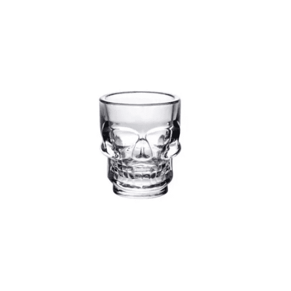 Vaso Shot Tequilero Calavera Vidrio 6 Pcs 65ml