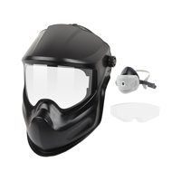 Ioensy - Casco De Soldadura, Cubierta Protectora Para La Cabeza, Gorro Para El Hogar Para Mujeres Y Hombres, Capucha Con Máscara De Soldador Con 5 Lentes Y 1 Máscara