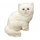 thumbnail image 3 of Gatos De Peluche Juguetes Muñecas Gato Realista Para Regalo De Pascua Regalos De Cumpleaños Juguete De Mesa Blanco, 3 of 3