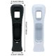 thumbnail image 2 of Cubierta de silicona para Wii (yueton) 20 × 5 × 4,8 cm, negro/blanco, pack de 2, 2 of 8