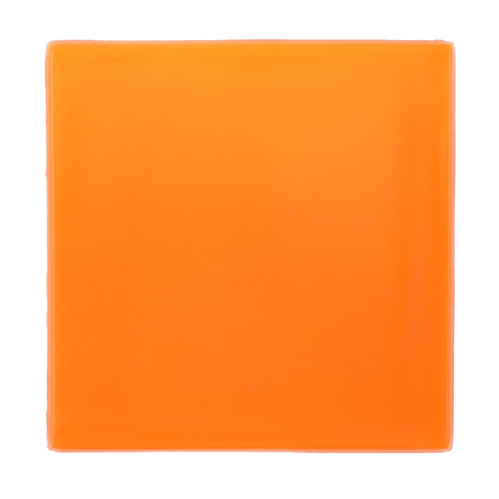 Magideal - Almohadilla De Gel Para Asiento De Motocicleta, Almohadilla De Gel Para Moto, Alfombrilla De Gel Para Asiento Largo, Cojín De Gel Para Silla Para Moto Naranja 25cmx25cmx2cm