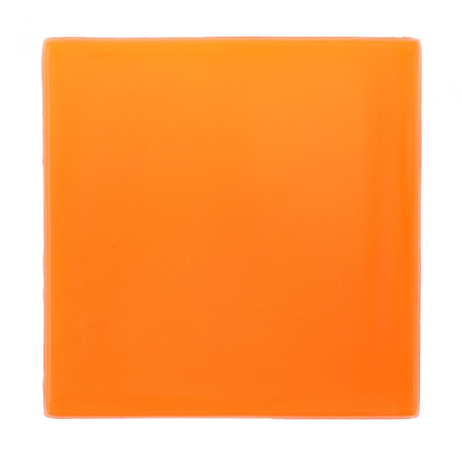 Ioensy - Almohadilla De Gel Para Asiento De Motocicleta Para Viajes Largos, Cojín Para Silla De Oficina, Cojín Para Asiento, Gel Naranja, 25Cmx25Cmx1Cm