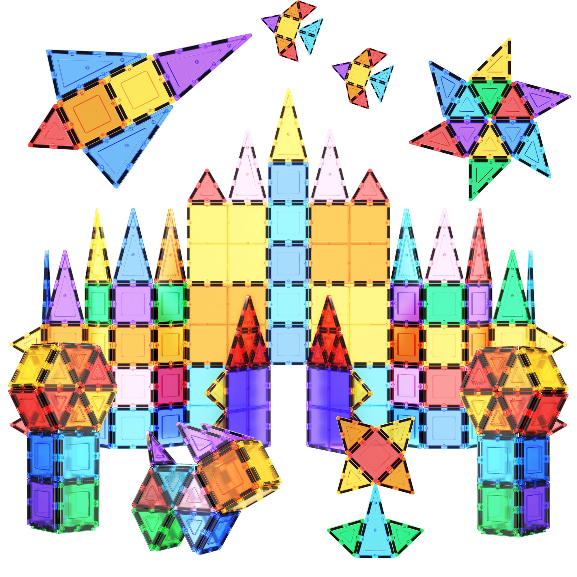 Juego De 100 Piezas Picassotiles Magnet Building Tiles Para Niños