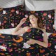 thumbnail image 5 of Halloween Hello_Kitty_ Quilt Set FullSoft Lightweight Quilts Quilted Bedspreads3 Pieces Set Queen SizeColorful Cartoon Print All Season 173*218CM, 5 of 5