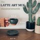 thumbnail image 2 of Juego de tazas MORA Cerámica 300 ml Gris sombra para arte latte, 2 of 7