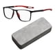 thumbnail image 4 of Gafas De Lectura Deportivas Gafas De Bloqueo De Luz Azul Para Mujeres Hombres Que Viajan Negro Rojo 150 °, 4 of 5