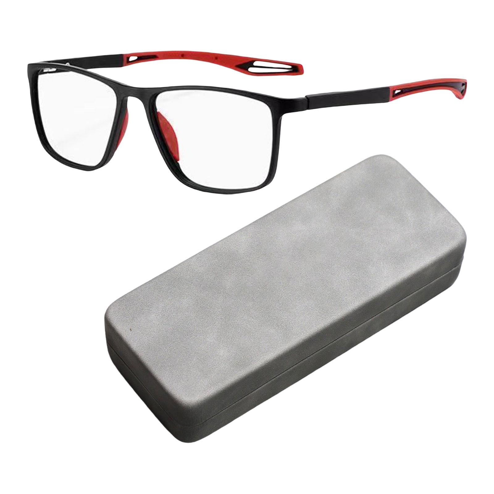 Ioensy - Gafas De Lectura Deportivas Gafas De Bloqueo De Luz Azul Para Mujeres Hombres Que Viajan Negro Rojo 300 °