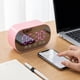 thumbnail image 2 of Reloj Despertador Digital Pequeño Dual REGALWOVEN para Dormitorio, Alarmas con Espejo con Radio FM y Función de Altavoz Rosa, 2 of 7
