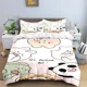 thumbnail image 1 of v2850 Bed Sheets Exquisite Cartoon B-bubu Wallpaper Anime Digital Printing Bedding Set Duvet Cover Comforter Bed Youth Kids Girl Boys Gift 3-Piece Bedding Set (1 Duvet Cover + 2 Pillow Shams) Bed S, 1 of 5