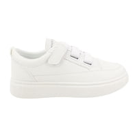 Zapatillas New Walk Brillos Plataforma Blanca