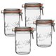 thumbnail image 1 of Frascos de Vidrio Le Parfait Super Terrine 1L/32oz Francés (Paquete de 4), 1 of 9